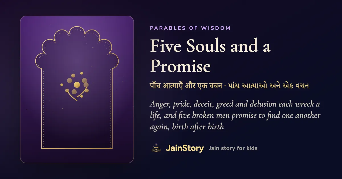 Five Souls and a Promise: a Jain story for kids from the Parables of Wisdom collection