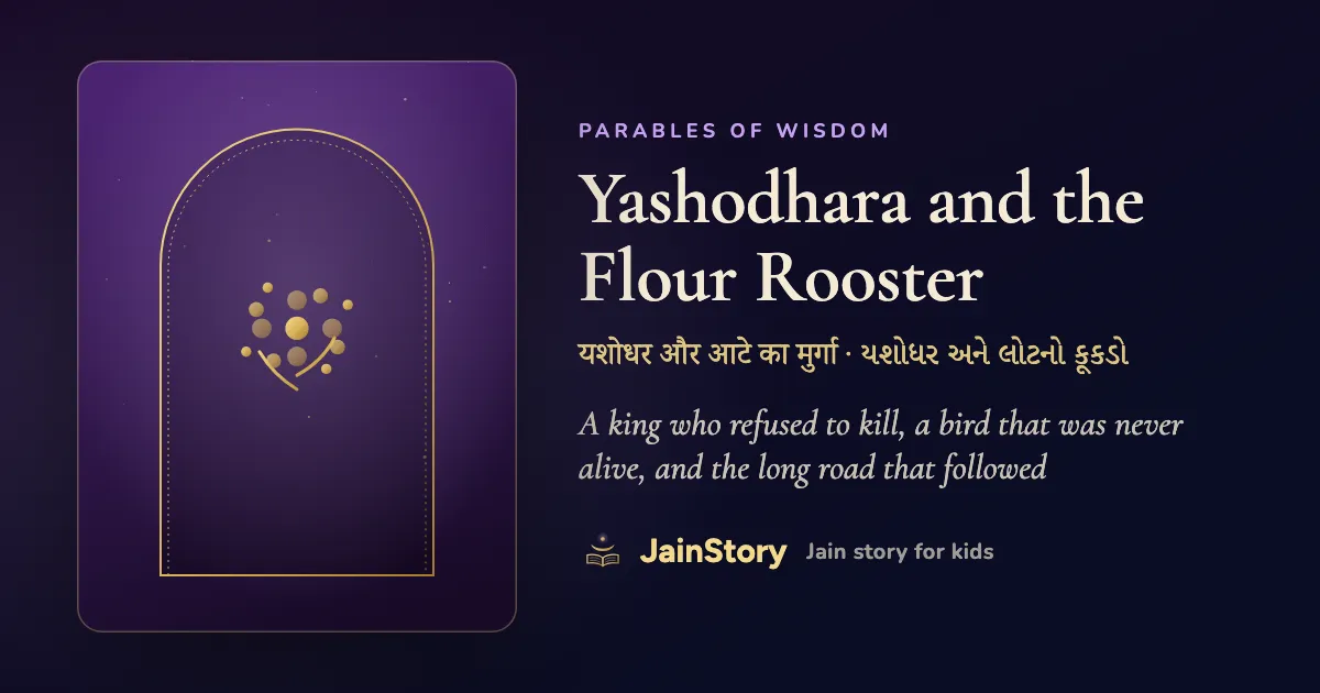 Yashodhara and the Flour Rooster: a Jain story for kids from the Parables of Wisdom collection